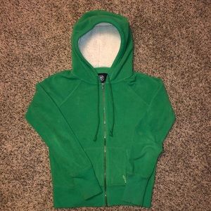 Green Fleece Hoodie - American Eagle